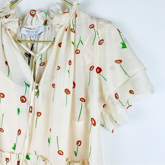 New Hunter Bell Merritt Dress Abstract Floral - Picture 8 of 10